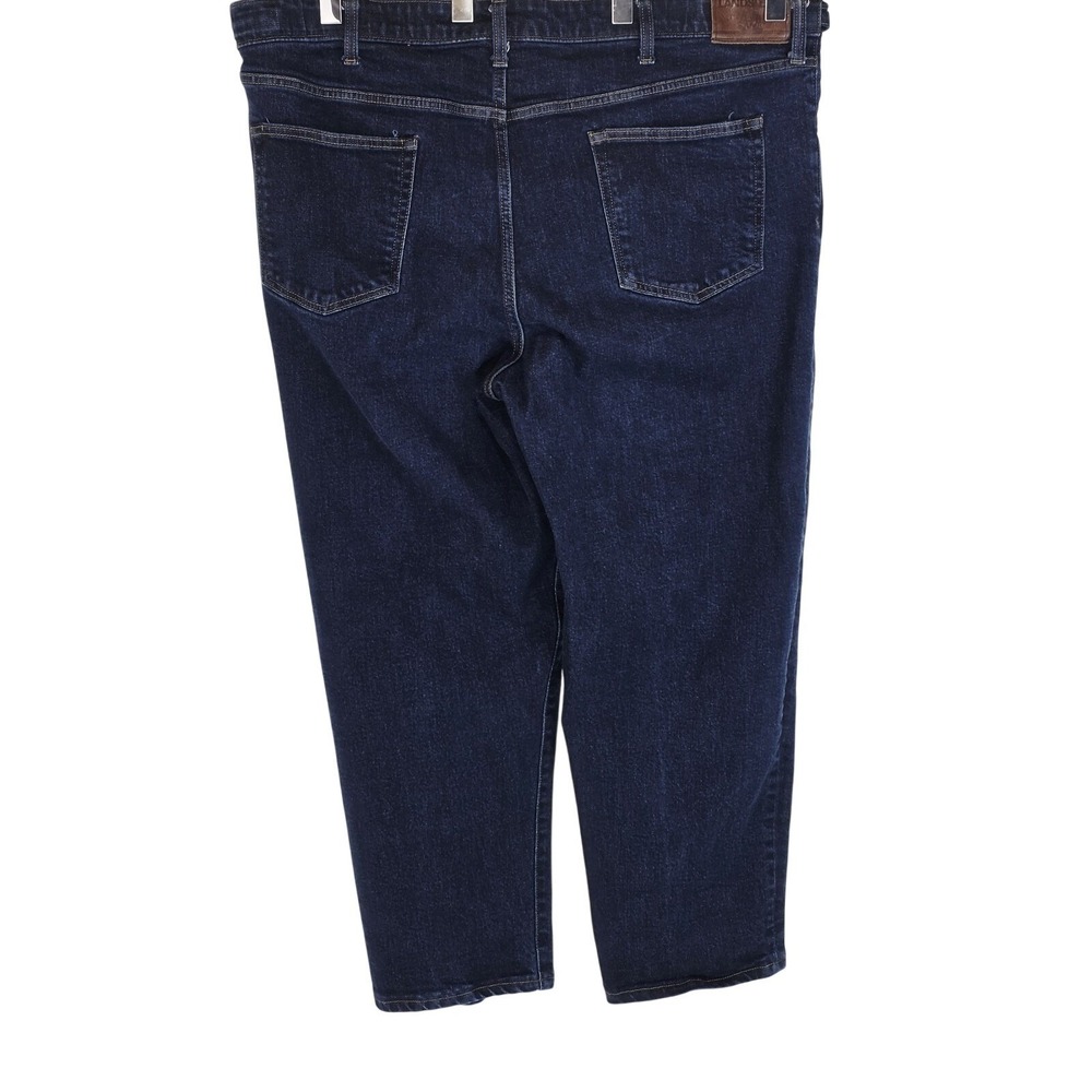 Lands' End Jeans Men's 46x29‎ Blue Square Rigger Traditional Fit Stretch Denim - Picture 2 of 12